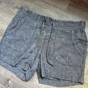 Athleta 100% Linen Shorts- 4